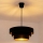 Brilagi - Lámpara colgante con cable LUNETA 1xE27/60W/230V Ø 40 cm negro/dorado