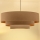 Brilagi - Lámpara colgante con cable LUNETA 3xE27/60W/230V Ø 80 cm beige/dorado