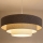 Brilagi - Lámpara colgante con cable LUNETA 3xE27/60W/230V Ø 80 cm gris/crema/blanco