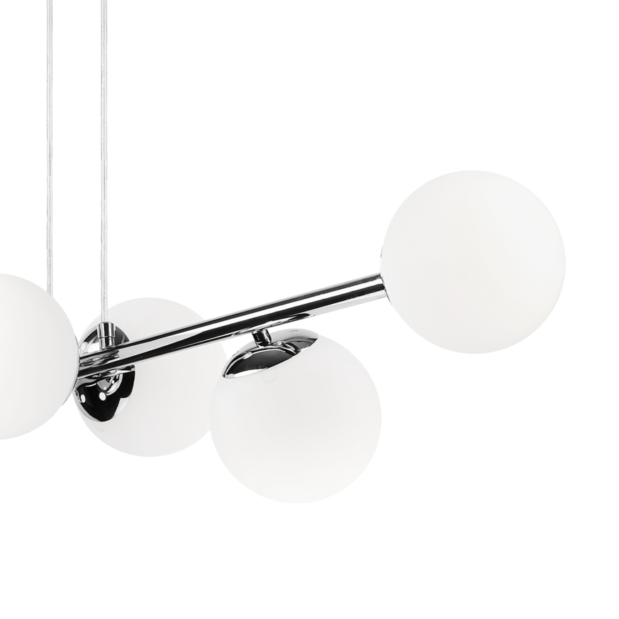 Brilagi - Lámpara colgante con cable MALONY 6xE14/20W/230V cromo brillante