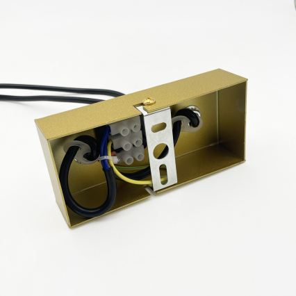 Brilagi - Lámpara colgante con cable MALONY 6xE14/20W/230V dorada