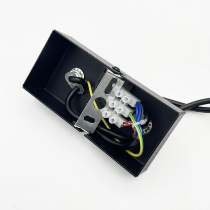 Brilagi - Lámpara colgante con cable MALONY 6xE14/20W/230V negra