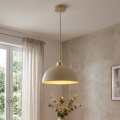 BRILAGI - Lámpara colgante con cable MOON 1xE27/60W/230V Ø 30 cm beige/dorado