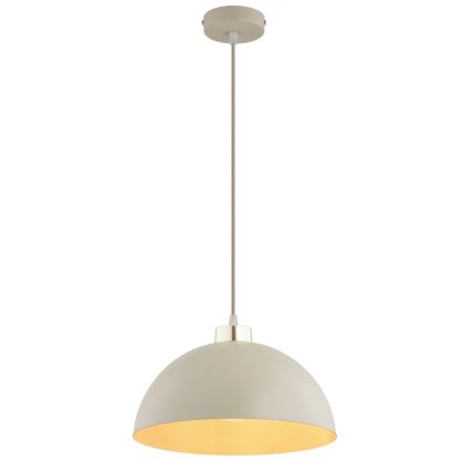 BRILAGI - Lámpara colgante con cable MOON 1xE27/60W/230V Ø 30 cm beige/dorado