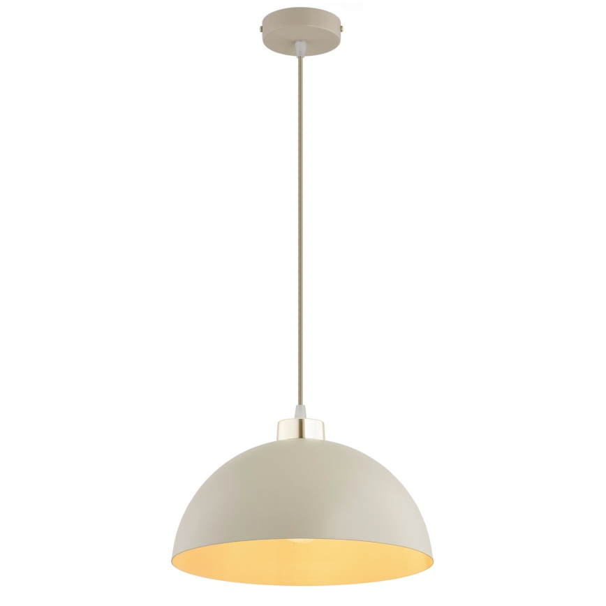 BRILAGI - Lámpara colgante con cable MOON 1xE27/60W/230V Ø 30 cm beige/dorado