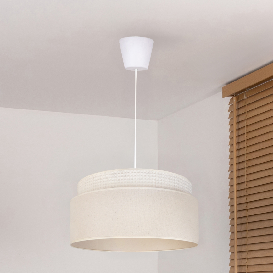 Brilagi - Lámpara colgante con cable PADOVA 1xE27/60W/230V, Ø 40 cm, crema