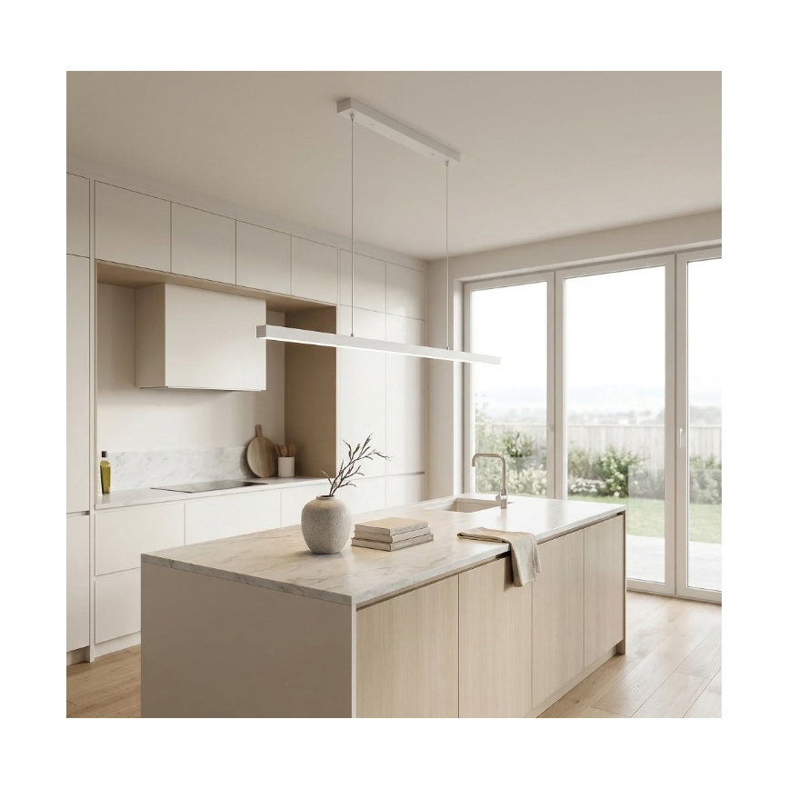 BRILAGI - Lámpara colgante con cable PAXIS LED/30W/230V 120 cm blanca
