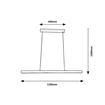 BRILAGI - Lámpara colgante con cable PAXIS LED/30W/230V 120 cm blanca