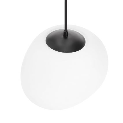 BRILAGI - Lámpara colgante con cable PEBBLES 1xE27/40W/230V Ø 30 cm negra