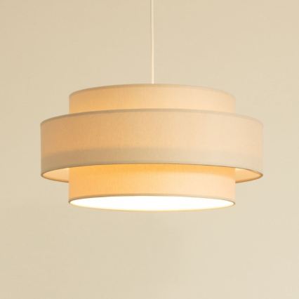 Brilagi - Lámpara colgante con cable RESNA 1xE27/60W/230V Ø 40 cm beige