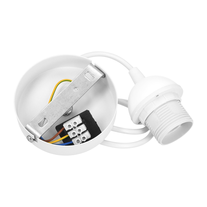Brilagi - Lámpara colgante con cable RESNA 1xE27/60W/230V Ø 40 cm beige/negro