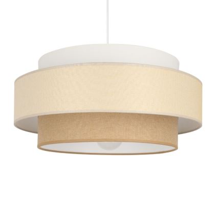Brilagi - Lámpara colgante con cable RESNA 1xE27/60W/230V Ø 40 cm crema/beige