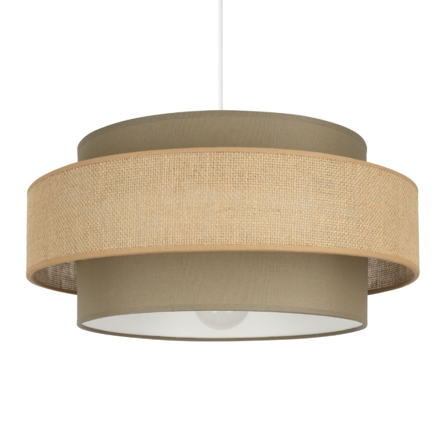 Brilagi - Lámpara colgante con cable RESNA, 1xE27/60W/230V, Ø 40 cm, marrón/beige