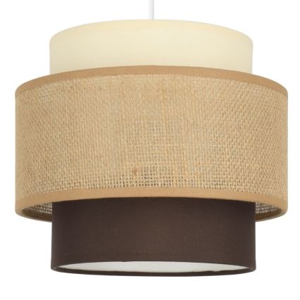 Brilagi - Lámpara colgante con cable RESNA 2xE27/60W/230V, diámetro 30 cm, beige/negro