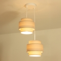 Brilagi - Lámpara colgante con cable RESNA 2xE27/60W/230V Ø 30 cm beige