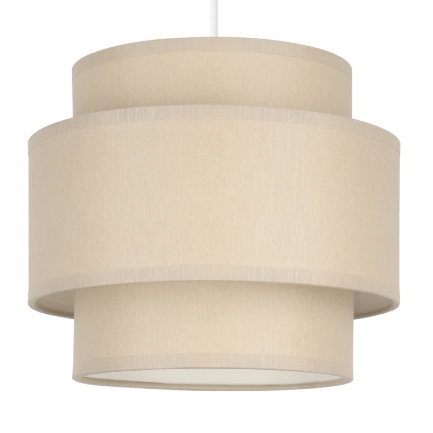 Brilagi - Lámpara colgante con cable RESNA 2xE27/60W/230V Ø 30 cm beige