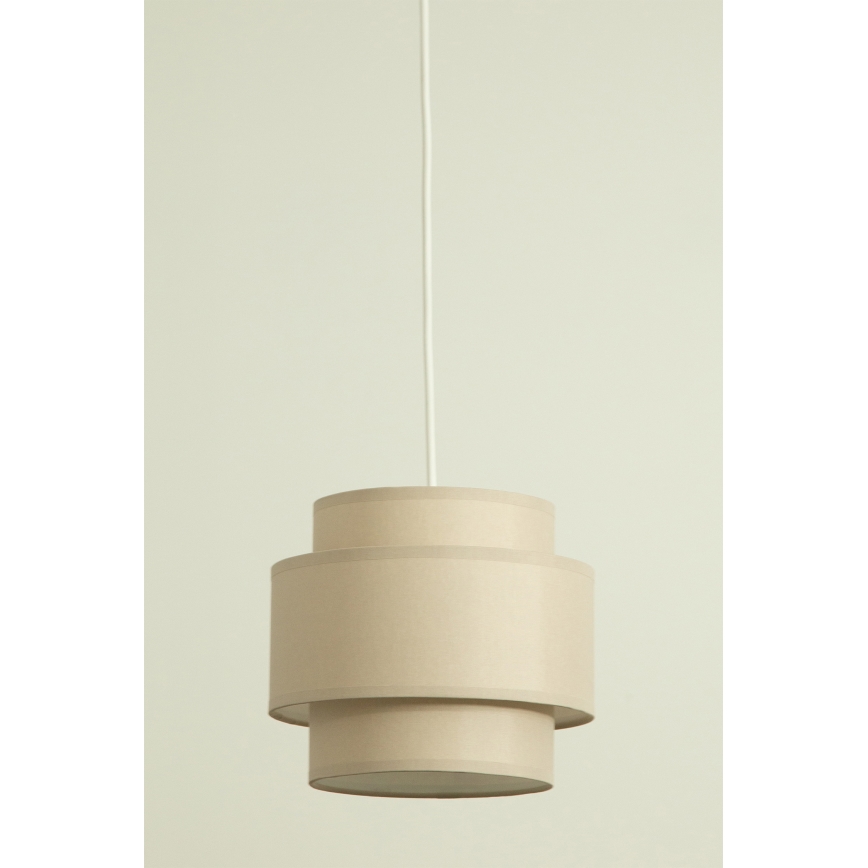 Brilagi - Lámpara colgante con cable RESNA 2xE27/60W/230V Ø 30 cm beige