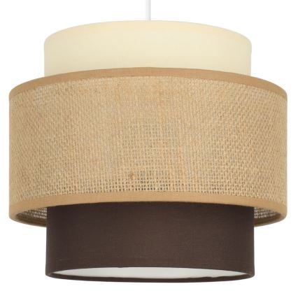 Brilagi - Lámpara colgante con cable RESNA 3xE27/60W/230V Ø 45 cm beige/negro