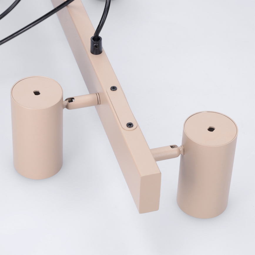 Brilagi - Lámpara colgante con cable SELE 4xGU10/30W/230V beige