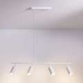 Brilagi - Lámpara colgante con cable SELE 4xGU10/30W/230V blanca