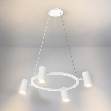 Brilagi - Lámpara colgante con cable SELE 4xGU10/30W/230V blanca