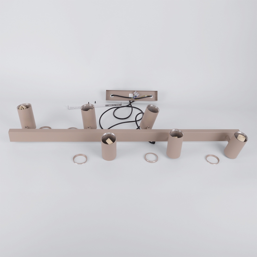 Brilagi - Lámpara colgante con cable SELE 6xGU10/30W/230V beige