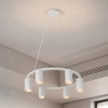 Brilagi - Lámpara colgante con cable SELE 6xGU10/30W/230V blanca