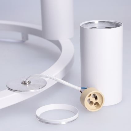 BRILAGI - Lámpara colgante con cable SELE 6xGU10/30W/230V blanca