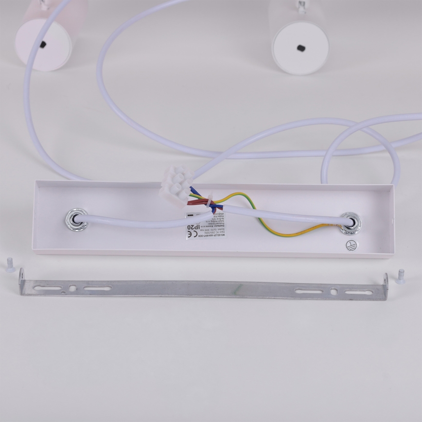 Brilagi - Lámpara colgante con cable SELE 6xGU10/30W/230V blanco/acabado en roble