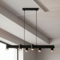 Brilagi - Lámpara colgante con cable SELE 6xGU10/30W/230V negra