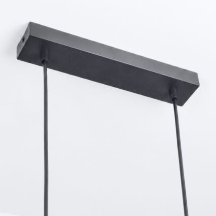 BRILAGI - Lámpara colgante con cable SELE 6xGU10/30W/230V negra