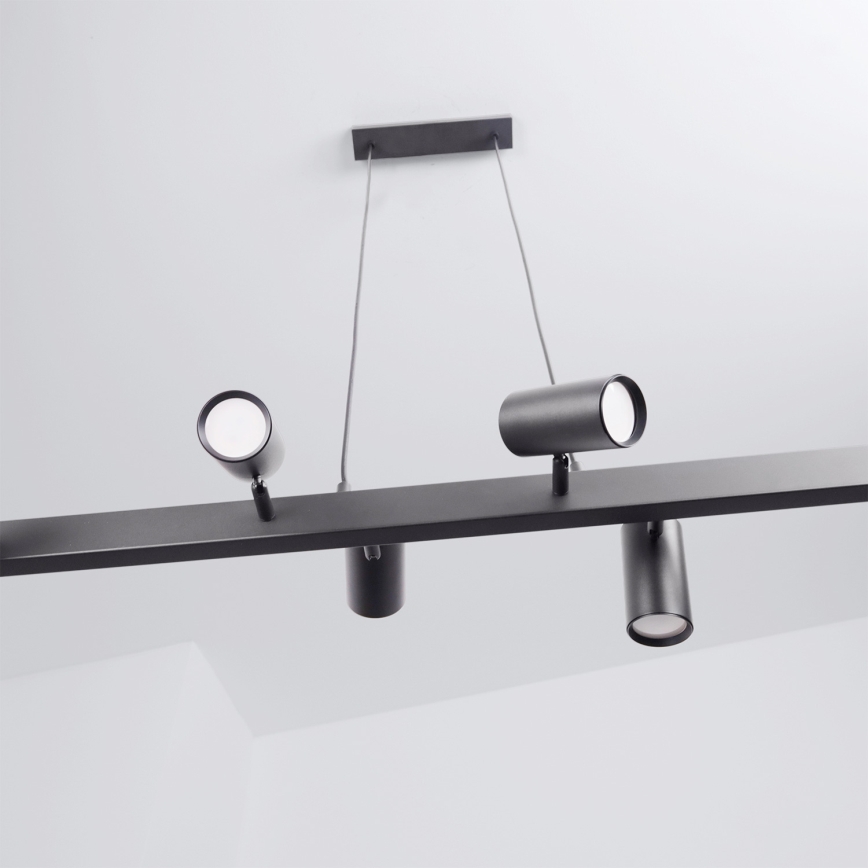 BRILAGI - Lámpara colgante con cable SELE 6xGU10/30W/230V negra