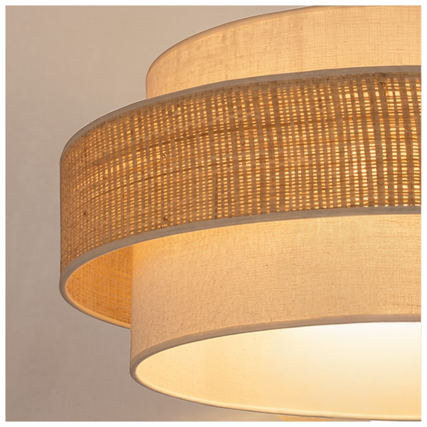 Brilagi - Lámpara colgante con cable SPACE 1xE27/60W/230V Ø 40 cm beige/crema