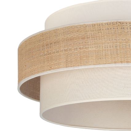 Brilagi - Lámpara colgante con cable SPACE 1xE27/60W/230V Ø 40 cm beige/crema