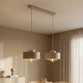 Brilagi - Lámpara colgante con cable SPRING 2xE27/60W/230V beige/dorado