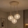 Brilagi - Lámpara colgante con cable STELLA 3xE27/60W/230V beige/dorado