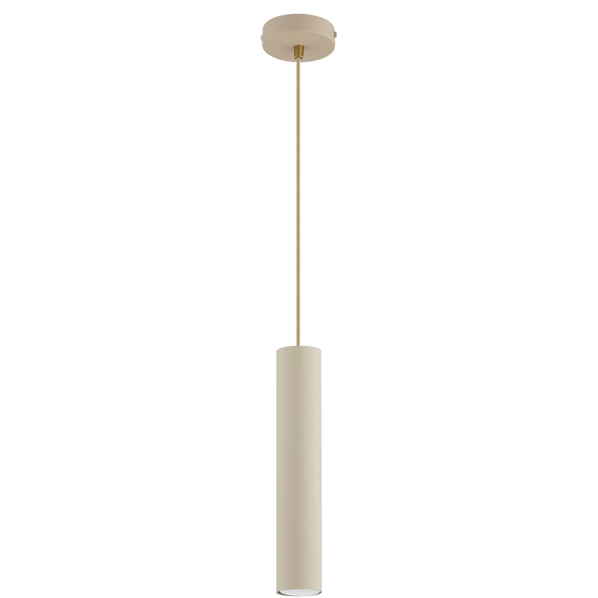 Brilagi - Lámpara colgante con cable TUBE 1xGU10/15W/230V beige/oro