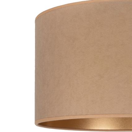 Brilagi - Lámpara colgante con cable VELVET 1xE27/60W/230V Ø 40 cm beige/dorado