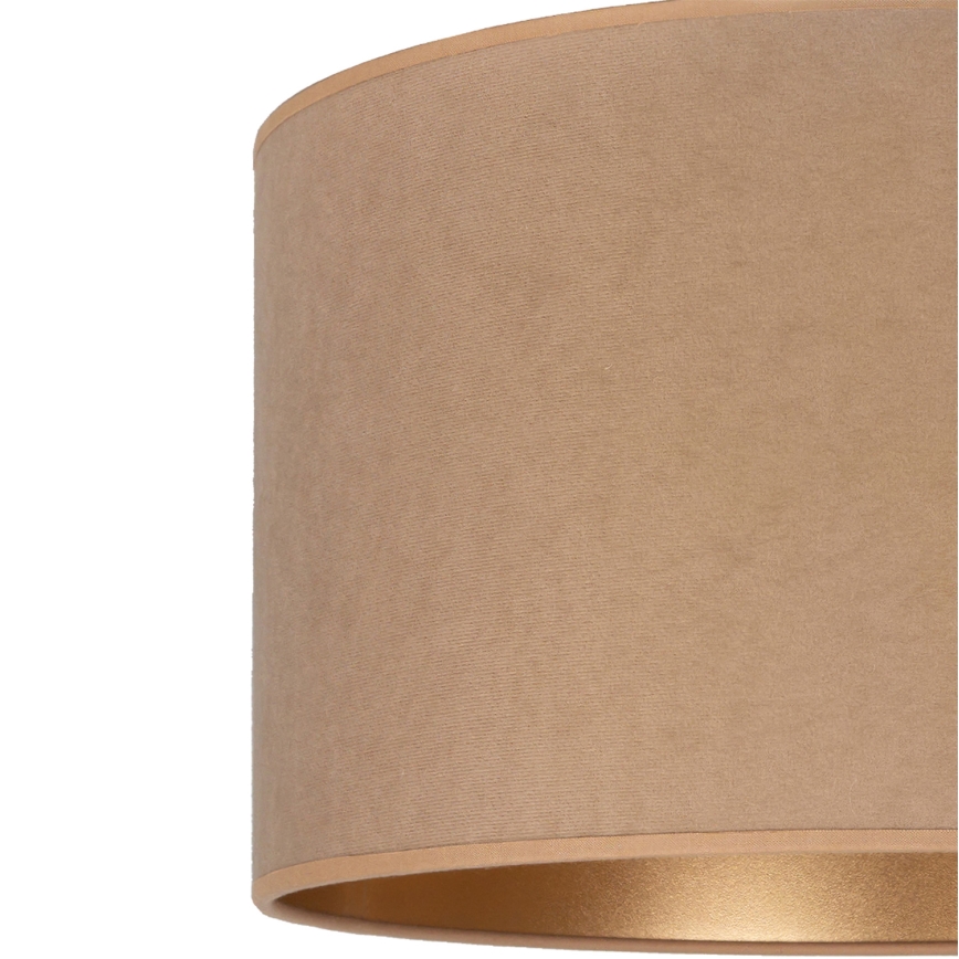 Brilagi - Lámpara colgante con cable VELVET 1xE27/60W/230V Ø 40 cm beige/dorado