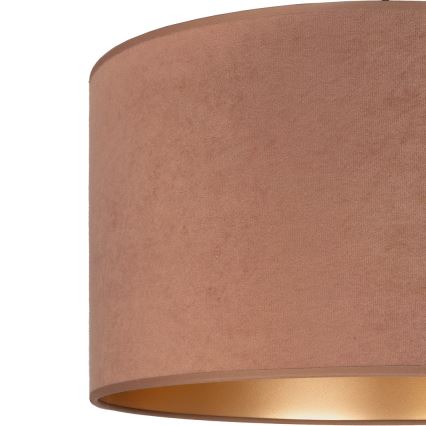 Brilagi - Lámpara colgante con cable VELVET 1xE27/60W/230V Ø 40 cm beige/dorado