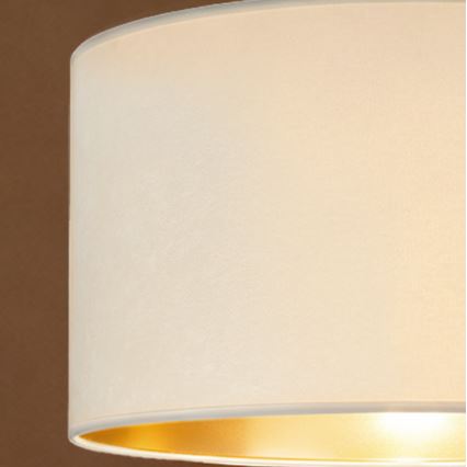 Brilagi - Lámpara colgante con cable VELVET 1xE27/60W/230V Ø 40 cm crema/dorada