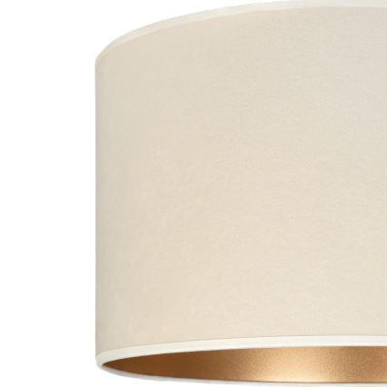 Brilagi - Lámpara colgante con cable VELVET 1xE27/60W/230V Ø 40 cm crema/dorada