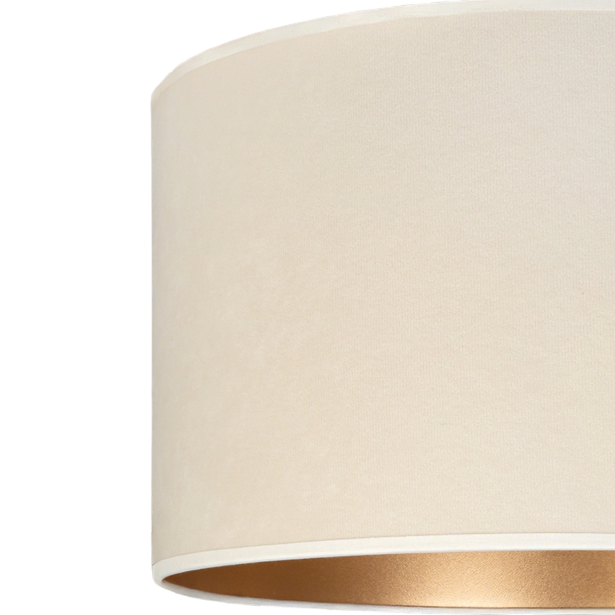 Brilagi - Lámpara colgante con cable VELVET 1xE27/60W/230V Ø 40 cm crema/dorada