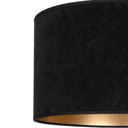 Brilagi - Lámpara colgante con cable VELVET 1xE27/60W/230V Ø 40 cm negra/dorada