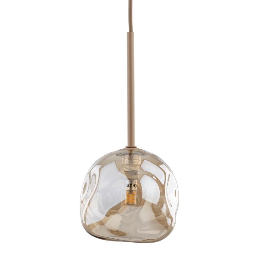 Brilagi - Lámpara colgante con cable VULCANO 1xG9/8W/230V beige/ahumado