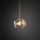 Brilagi - Lámpara colgante con cable VULCANO 1xG9/8W/230V dorada/beige ahumado