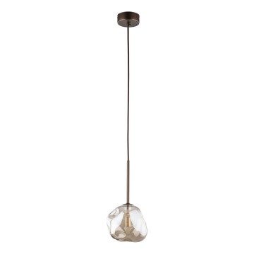 Brilagi - Lámpara colgante con cable VULCANO 1xG9/8W/230V marrón/beige ahumado