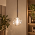 BRILAGI - Lámpara colgante con cable VULCANO 1xG9/8W/230V Ø 15 cm bronce/beige ahumado