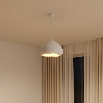 Brilagi - Lámpara colgante con cable WABI SABI 1xE27/40W/230V, diámetro 32 cm, blanca