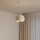 Brilagi - Lámpara colgante con cable WABI SABI 1xE27/40W/230V diámetro 34 cm blanca
